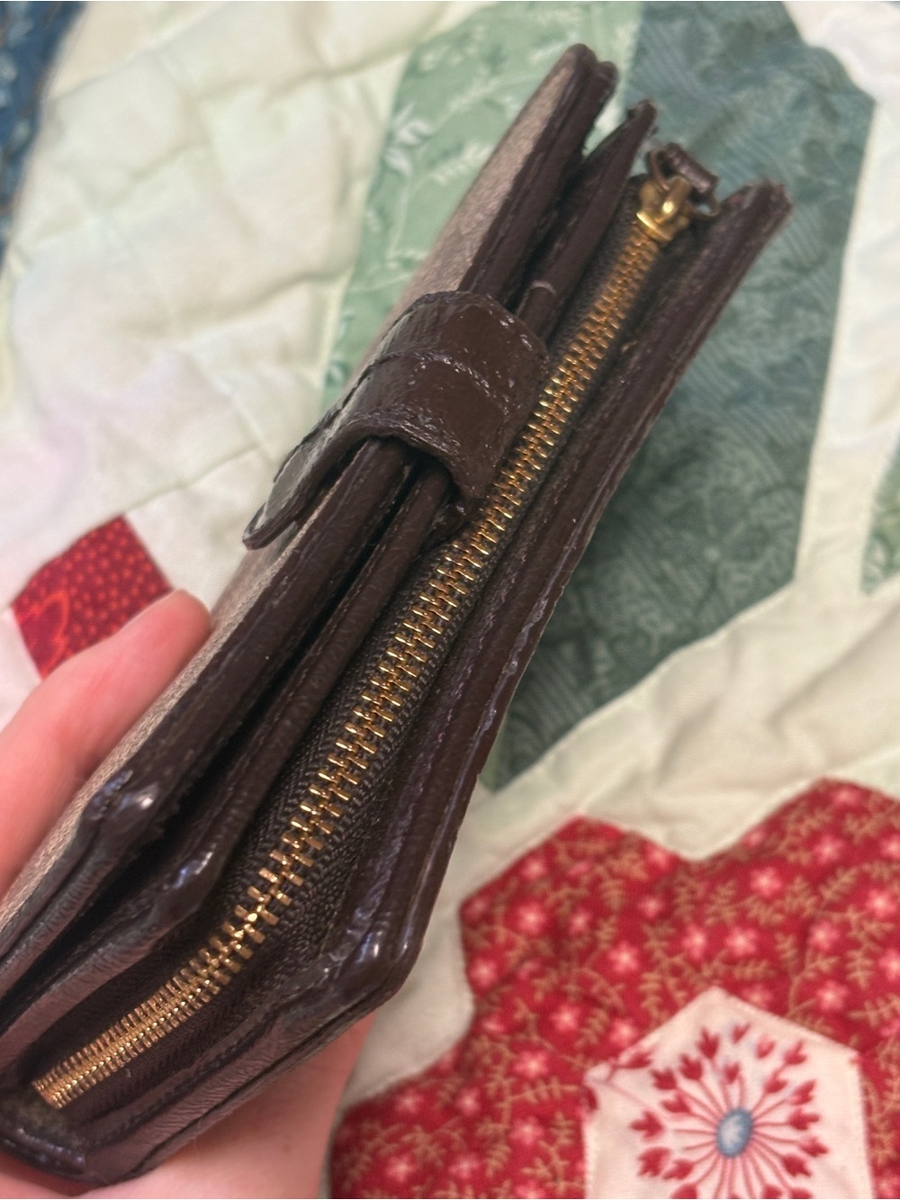 Coach Signature C Brown PVC and Leather Wallet - Picture 11 of 15